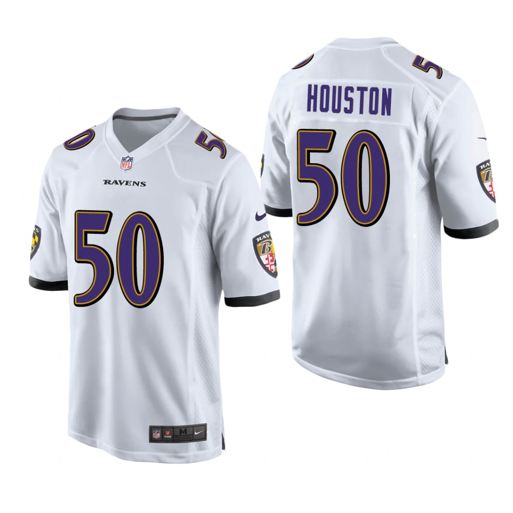 Baltimore Ravens Justin Houston White Jersey Game - Men's
