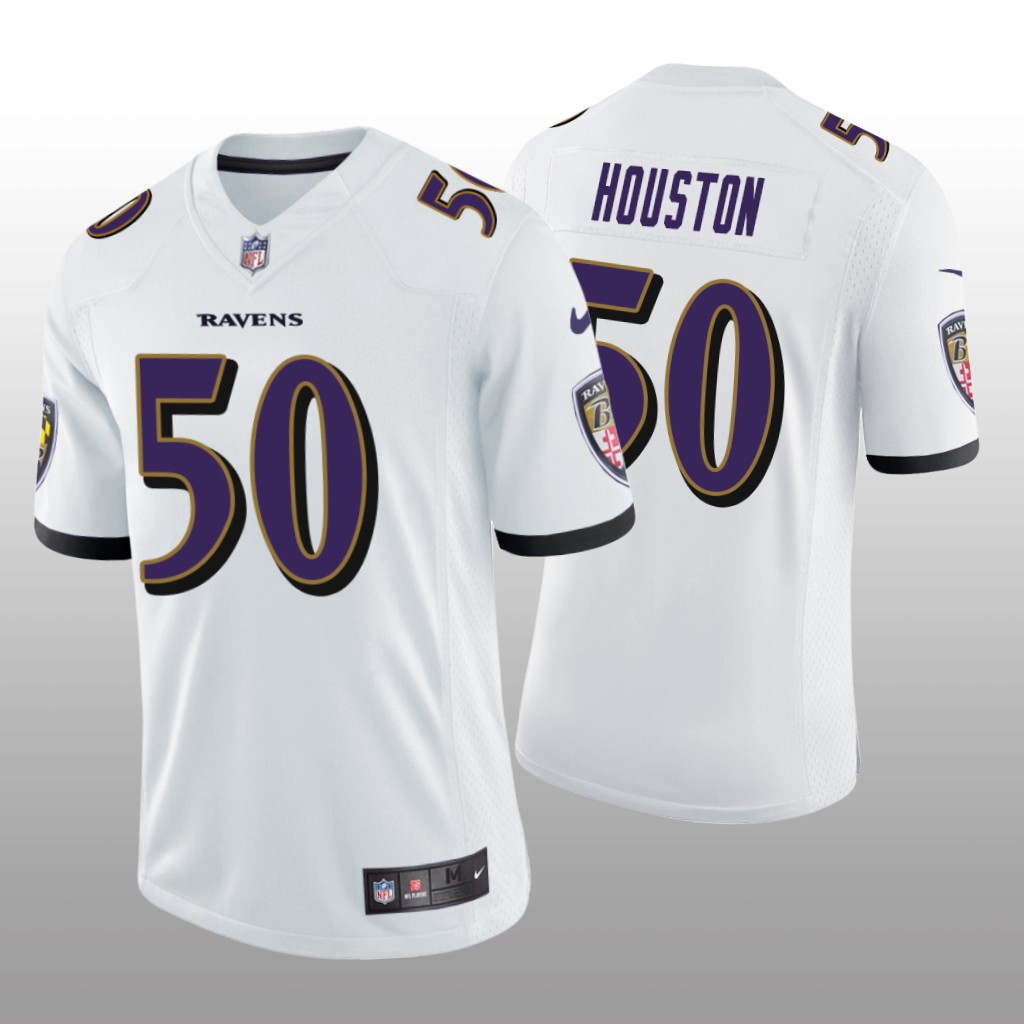 Baltimore Ravens Justin Houston White Jersey Vapor Limited - Men's