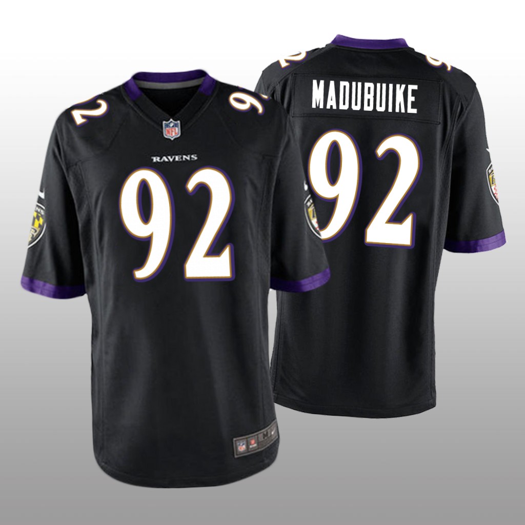 Baltimore Ravens Justin Madubuike Black Jersey Game - Men's