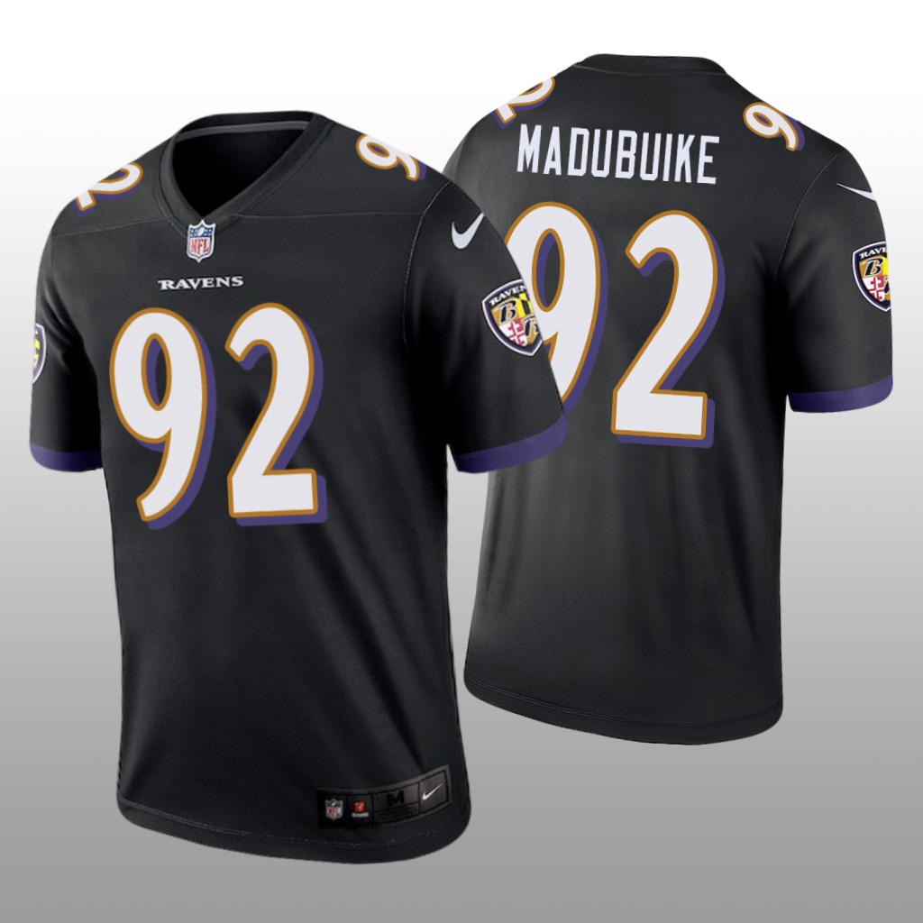 Baltimore Ravens Justin Madubuike Black Jersey Legend - Men's