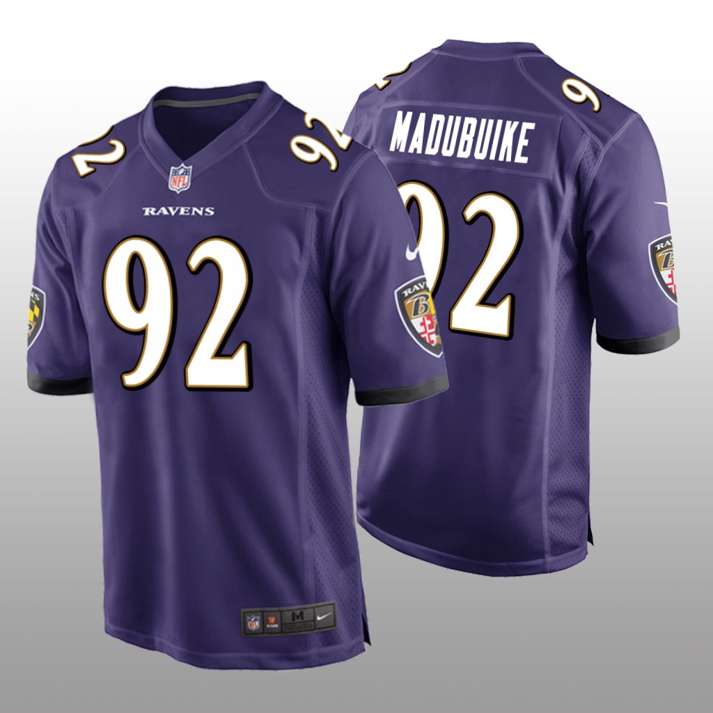Baltimore Ravens Justin Madubuike Purple Jersey Game - Men's
