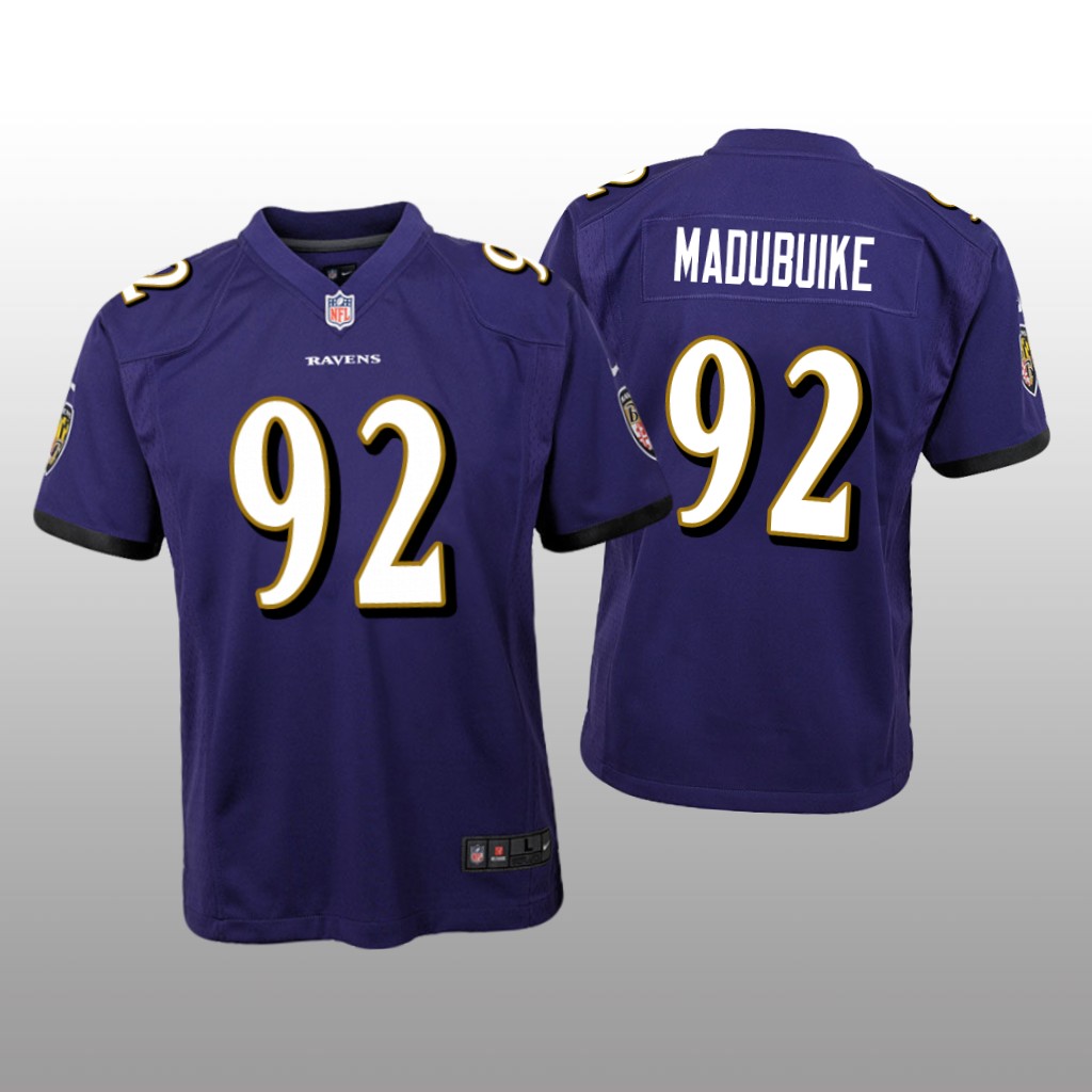 Baltimore Ravens Justin Madubuike Purple Jersey Game - Youth