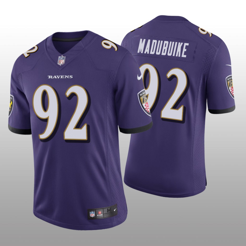 Baltimore Ravens Justin Madubuike Purple Jersey Vapor Limited - Men's