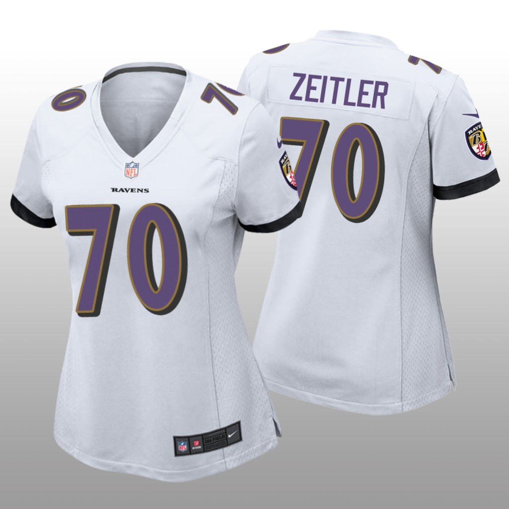 Baltimore Ravens Kevin Zeitler White Jersey Game - Women's