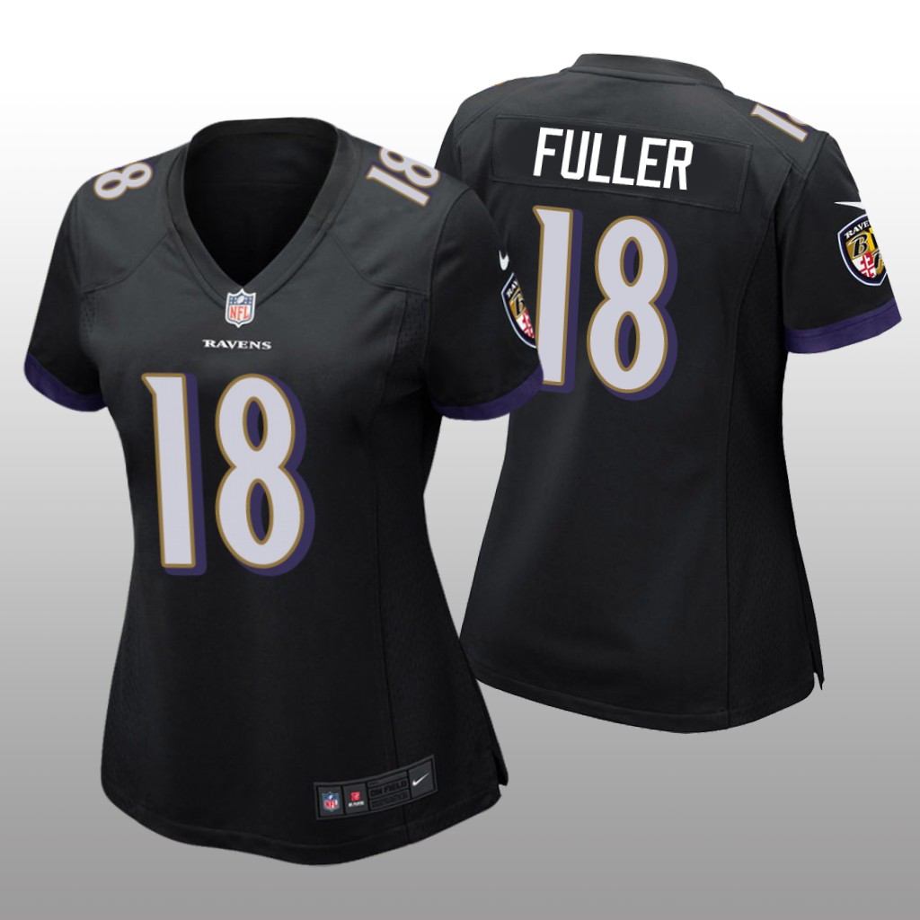 Baltimore Ravens Kyle Fuller Black Jersey Game - Women's