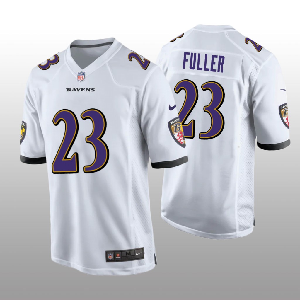 Baltimore Ravens Kyle Fuller White Jersey Game - Men's