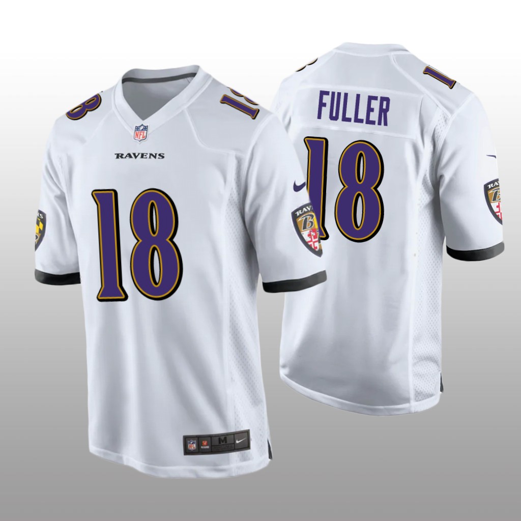 Baltimore Ravens Kyle Fuller White Jersey Game - Men's