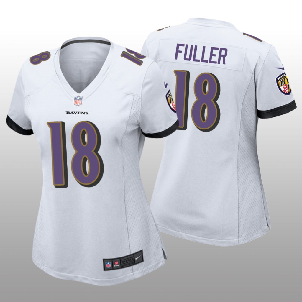 Baltimore Ravens Kyle Fuller White Jersey Game - Women's