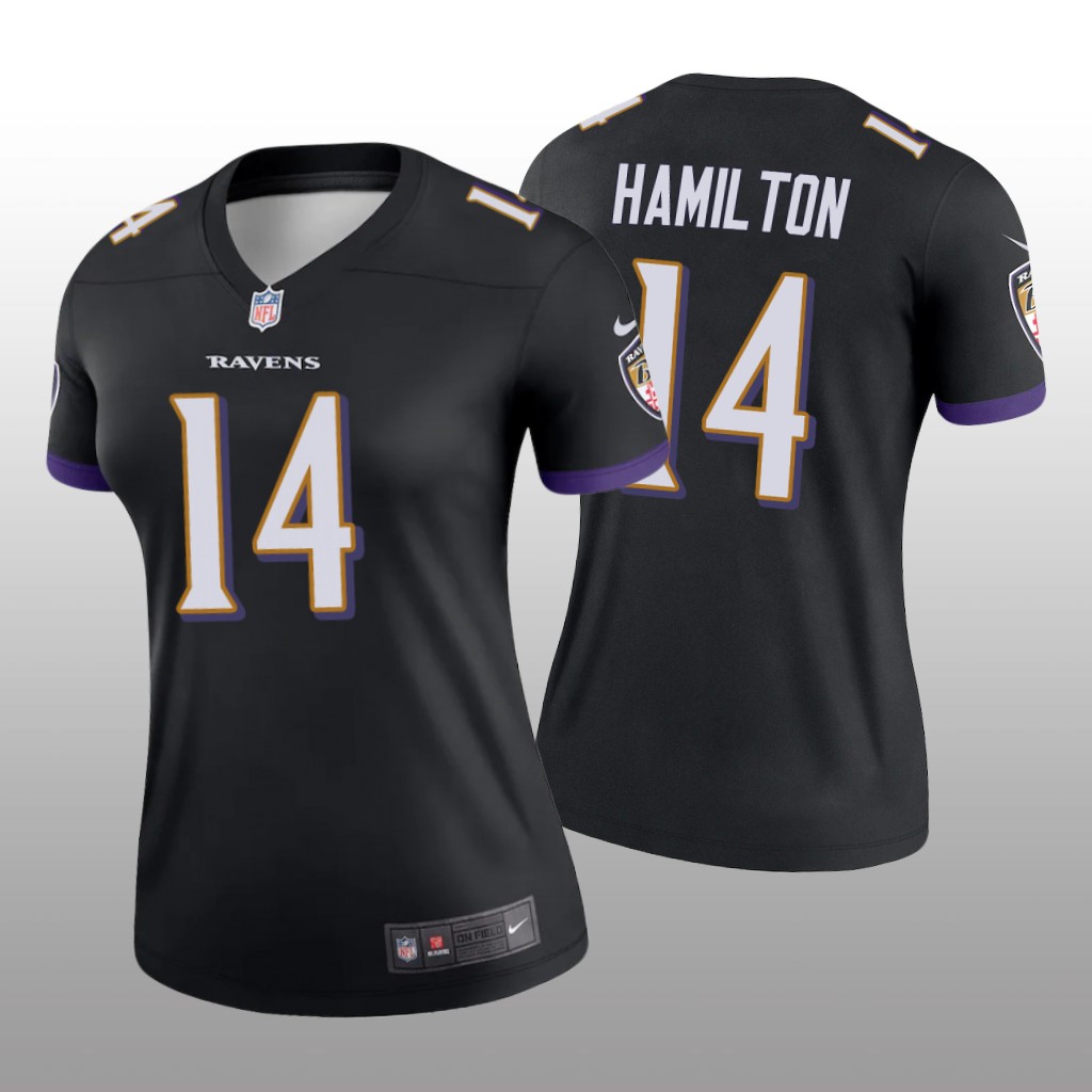 Baltimore Ravens Kyle Hamilton Black Jersey Legend - Women's
