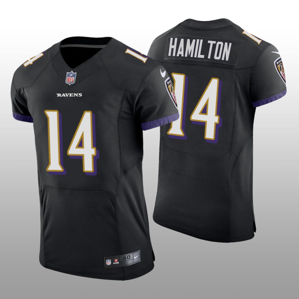 Baltimore Ravens Kyle Hamilton Black Jersey Vapor Elite Men's