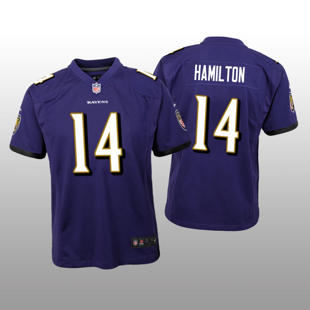 Baltimore Ravens Kyle Hamilton Purple Jersey Game - Youth