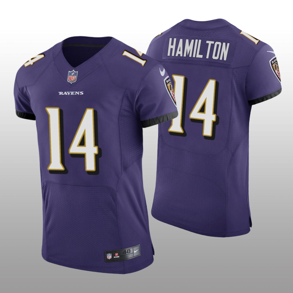 Baltimore Ravens Kyle Hamilton Purple Jersey Vapor Elite Men's