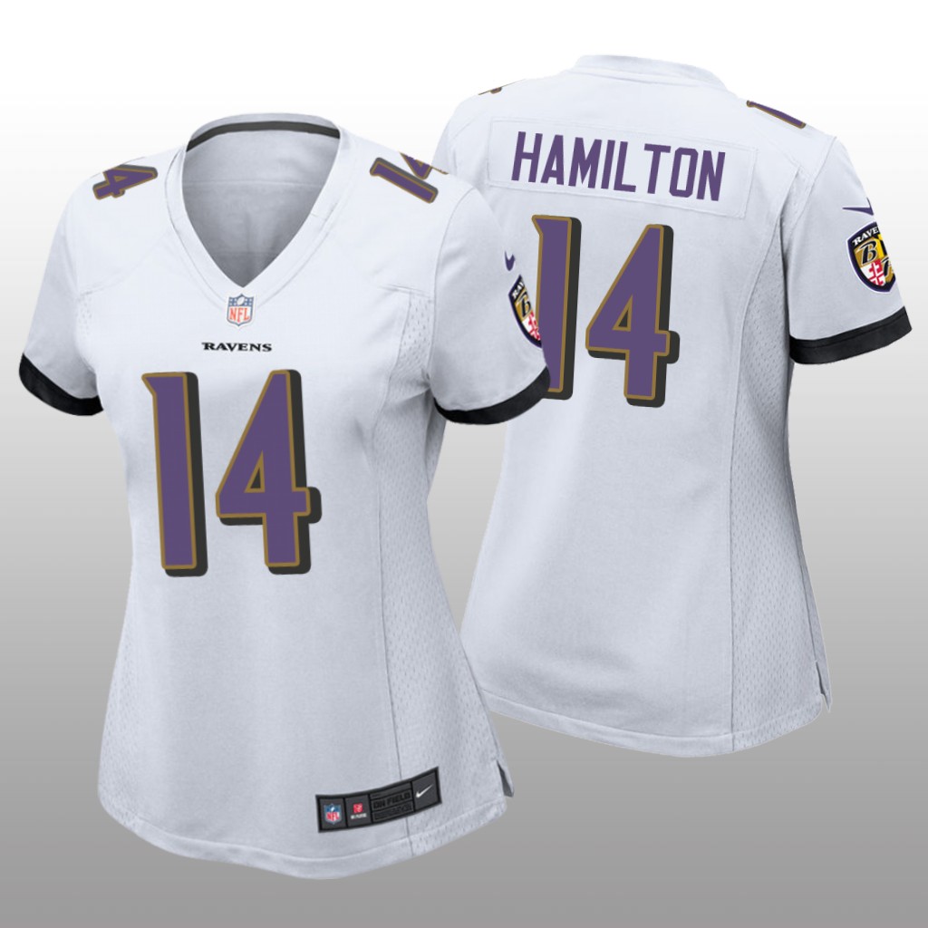 Baltimore Ravens Kyle Hamilton White Jersey Game - Women's