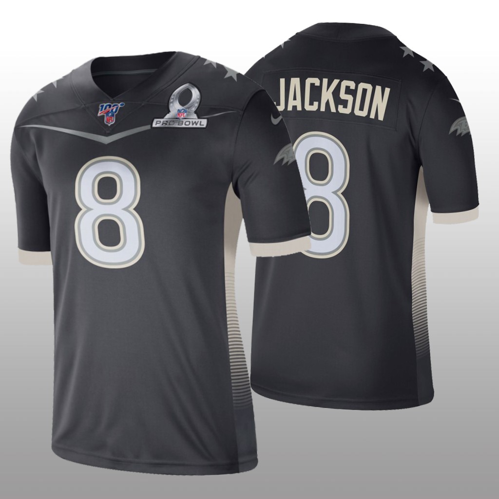 Baltimore Ravens Lamar Jackson Anthracite Jersey 2020 AFC Pro Bowl Game - Men's
