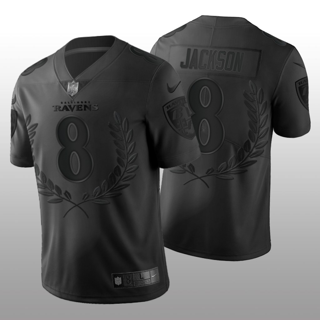 Baltimore Ravens Lamar Jackson Black Limited Edition Jersey NFL MVP Men's