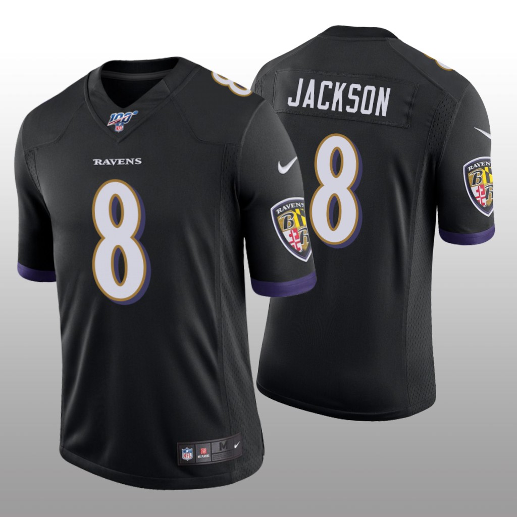 Baltimore Ravens Lamar Jackson Black Limited Jersey 100th Season - Men's