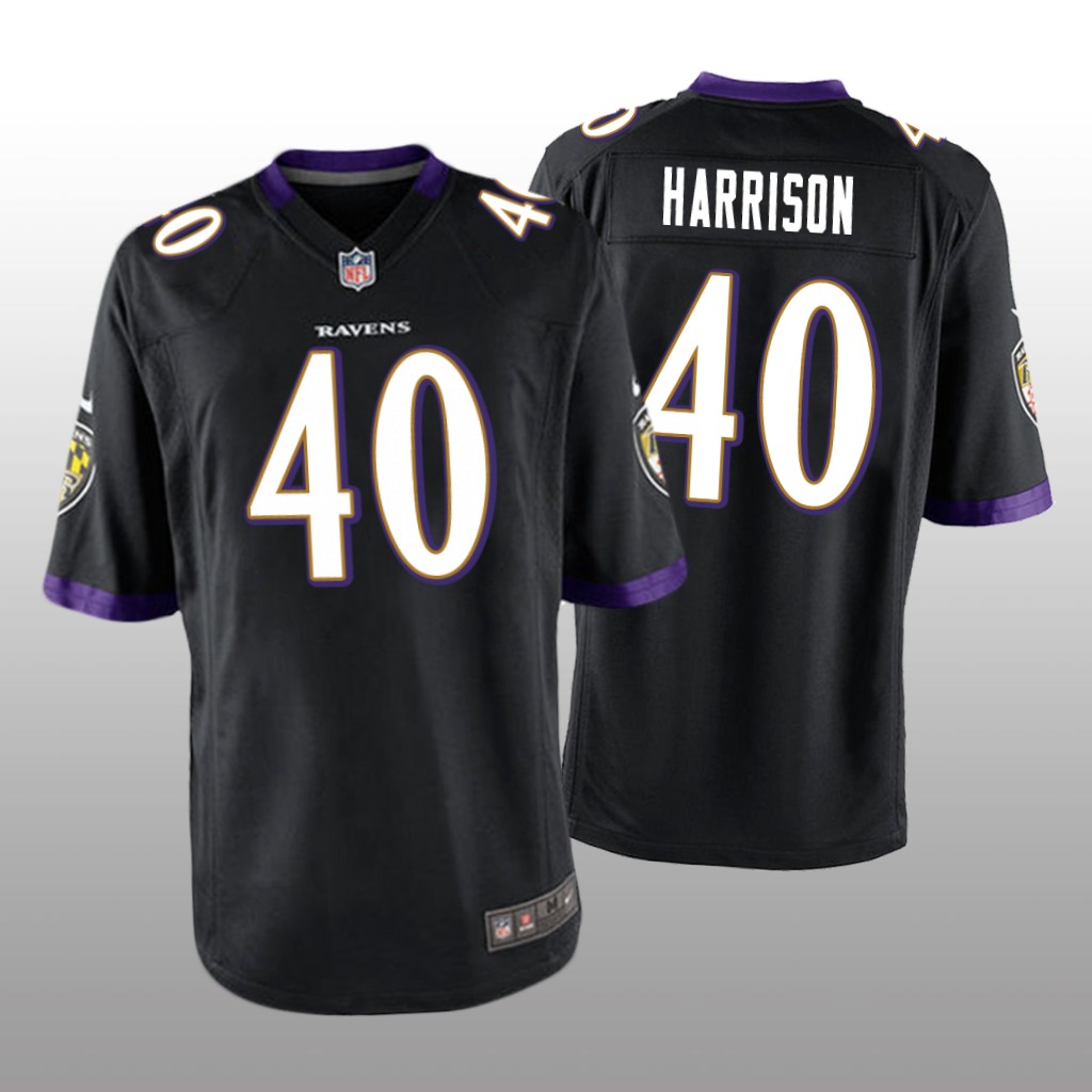 Baltimore Ravens Malik Harrison Black Jersey Game - Men's