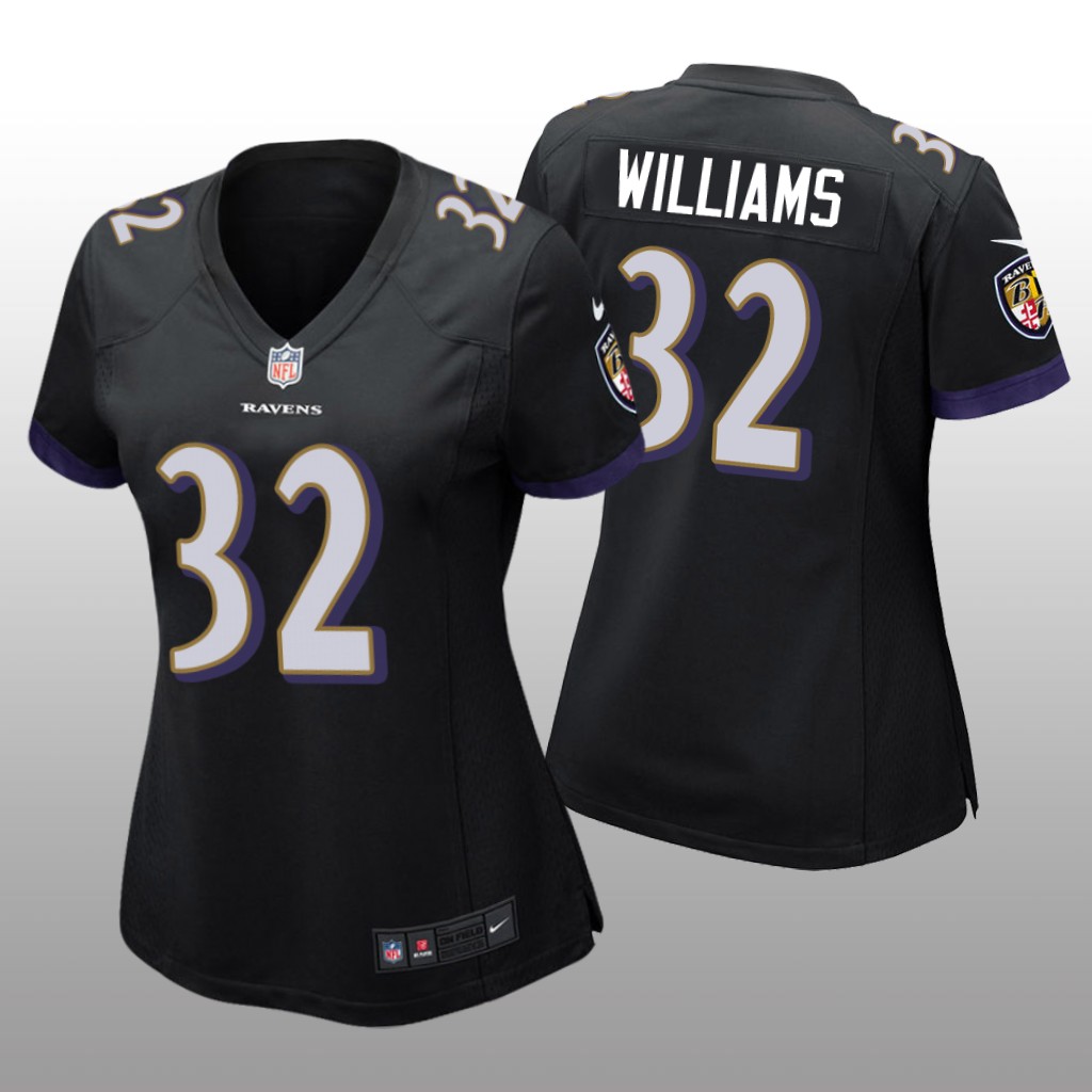 Baltimore Ravens Marcus Williams Black Jersey Game - Women's