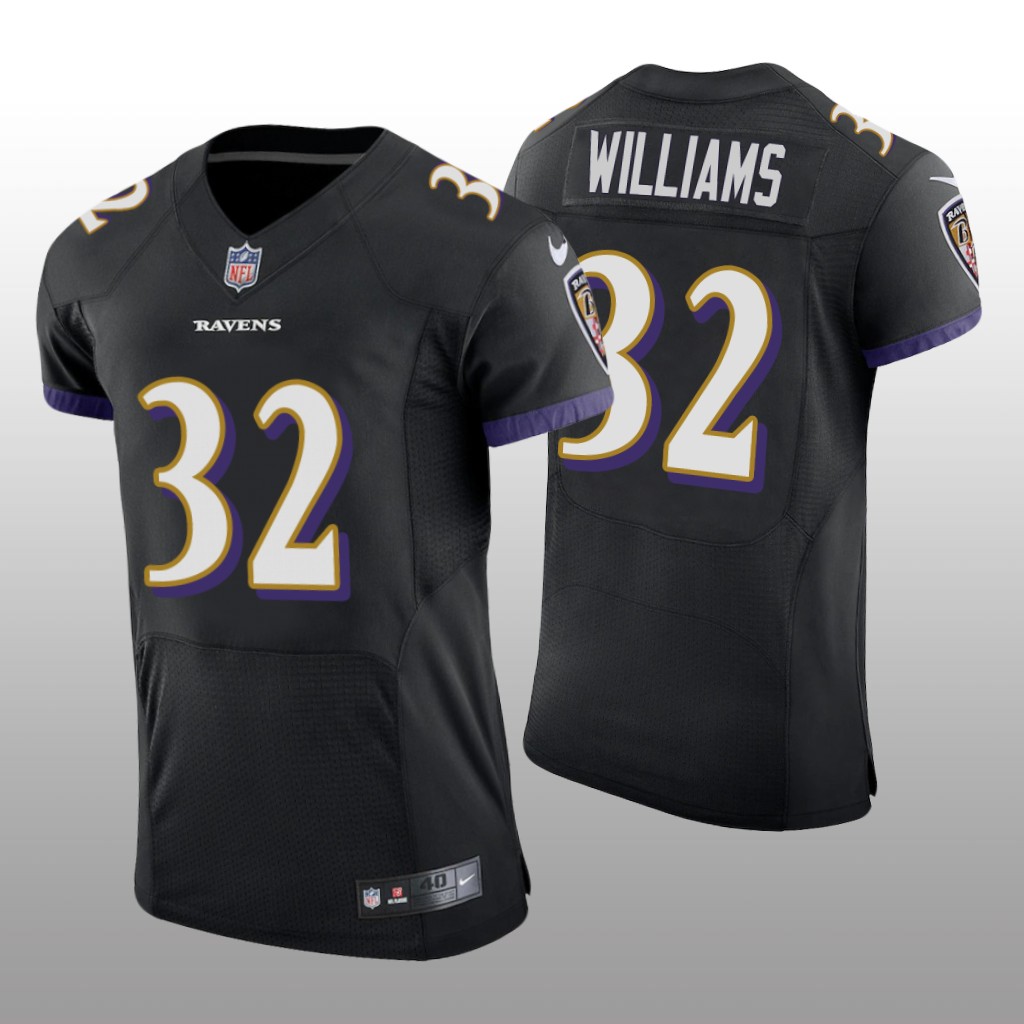 Baltimore Ravens Marcus Williams Black Jersey Vapor Elite Men's