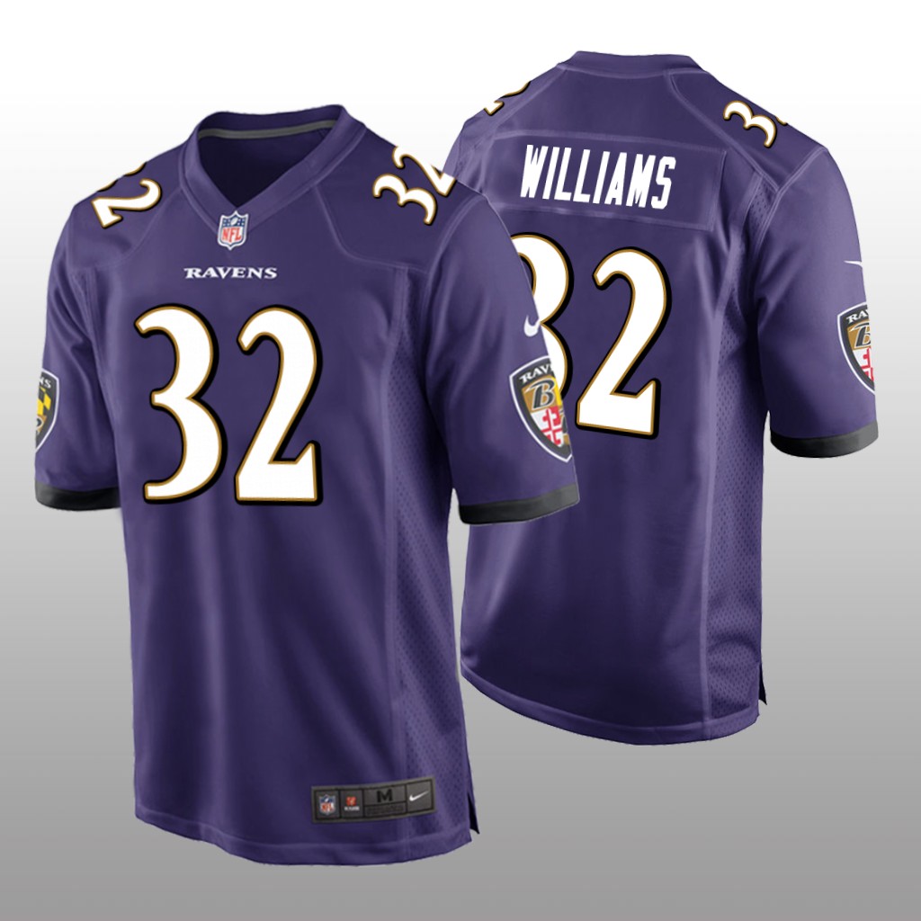 Baltimore Ravens Marcus Williams Purple Jersey Game - Men's