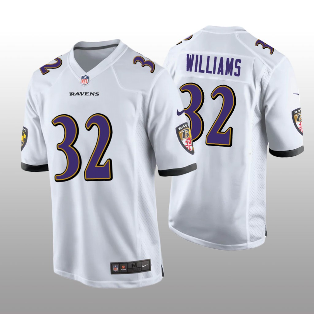 Baltimore Ravens Marcus Williams White Jersey Game - Men's
