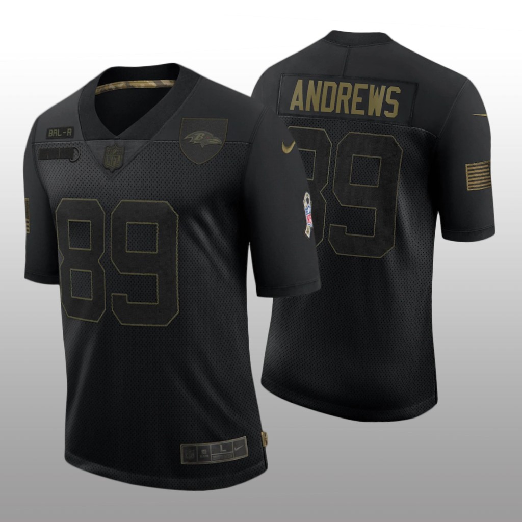 Baltimore Ravens Mark Andrews Black Limited Jersey 2020 Salute to Service - Men's