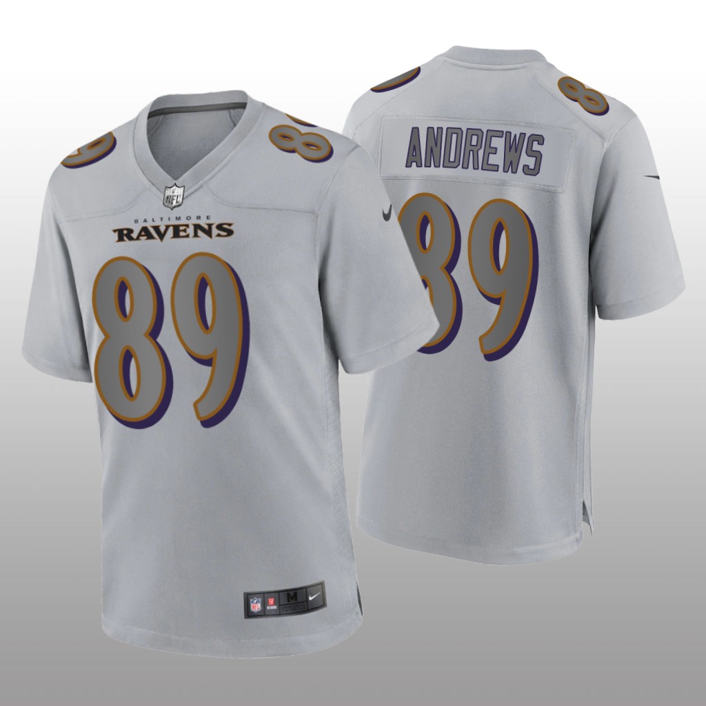 Baltimore Ravens Mark Andrews Gray Jersey Atmosphere Fashion Game - Men's