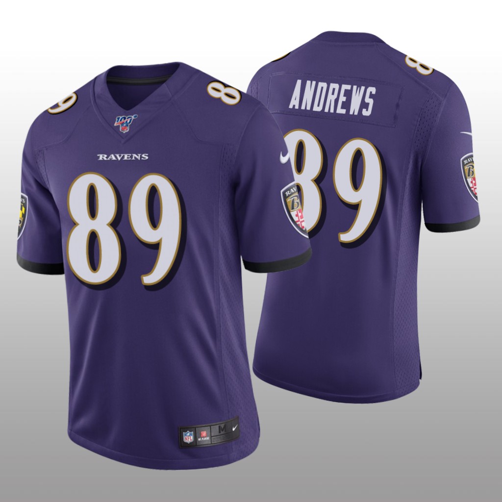 Baltimore Ravens Mark Andrews Purple Vapor Limited Jersey 100th Season - Men's
