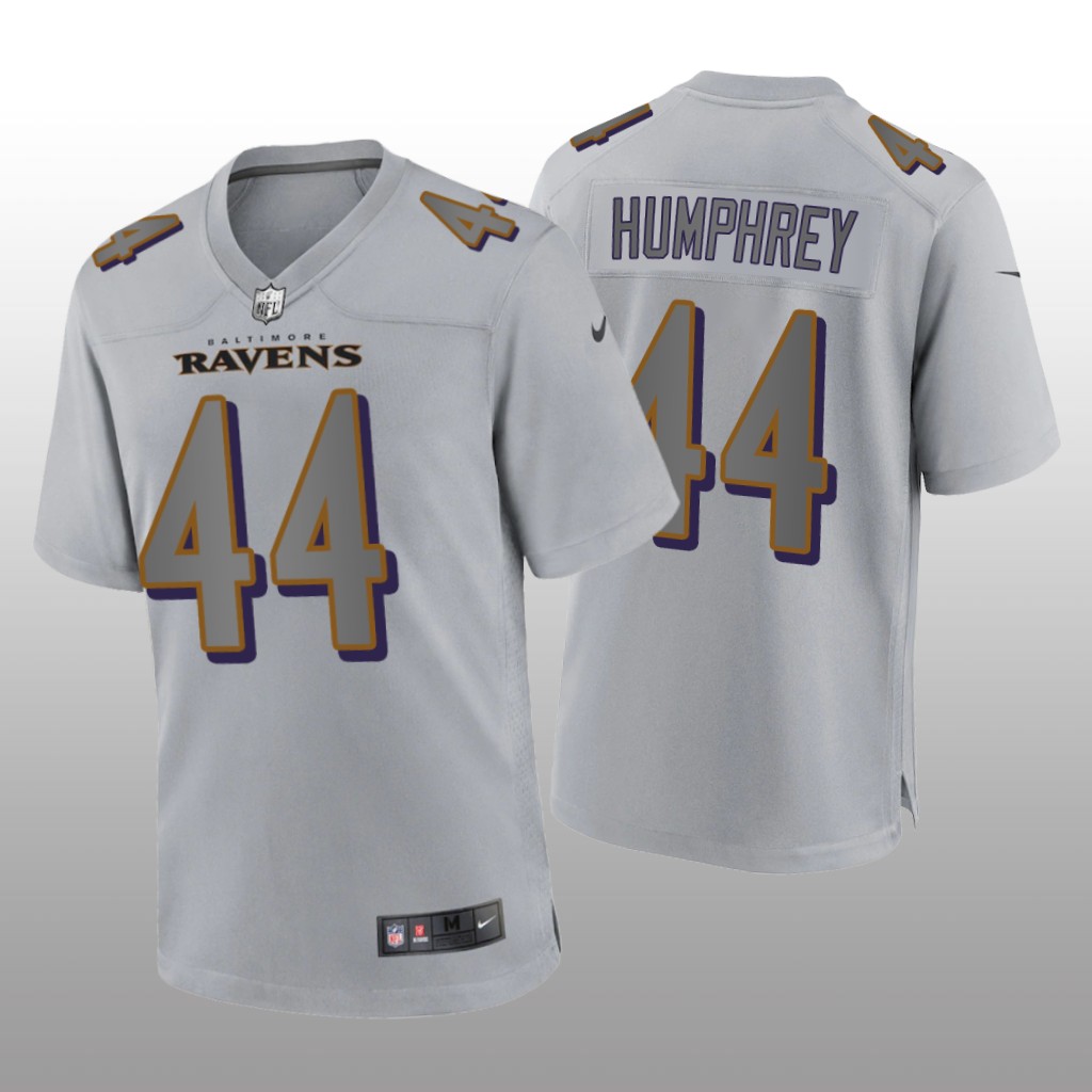 Baltimore Ravens Marlon Humphrey Gray Jersey Atmosphere Fashion Game - Men's