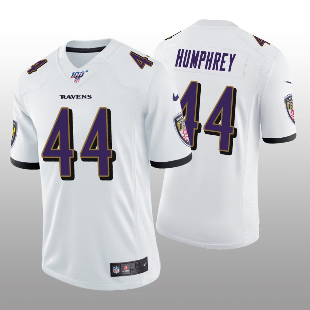 Baltimore Ravens Marlon Humphrey White Vapor Limited Jersey 100th Season - Men's