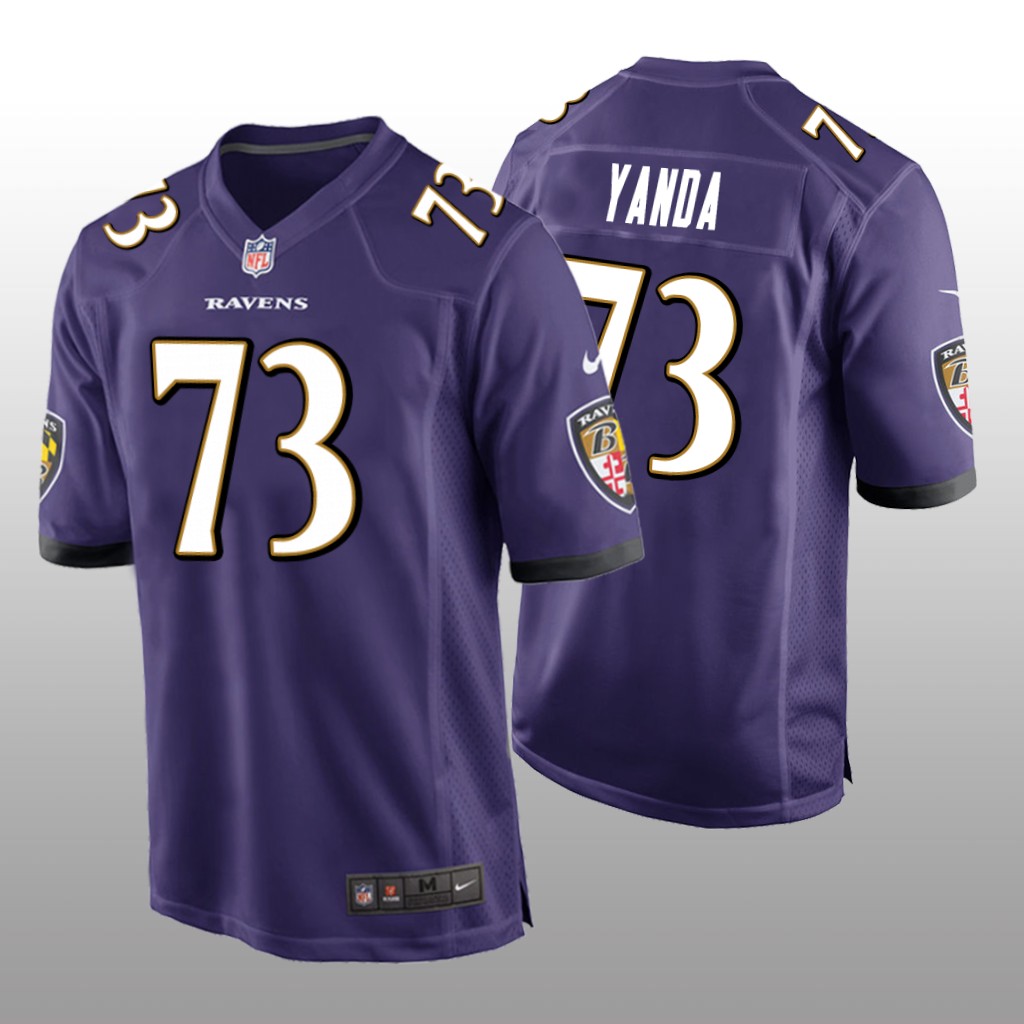 Baltimore Ravens Marshal Yanda Purple Jersey Game - Men's