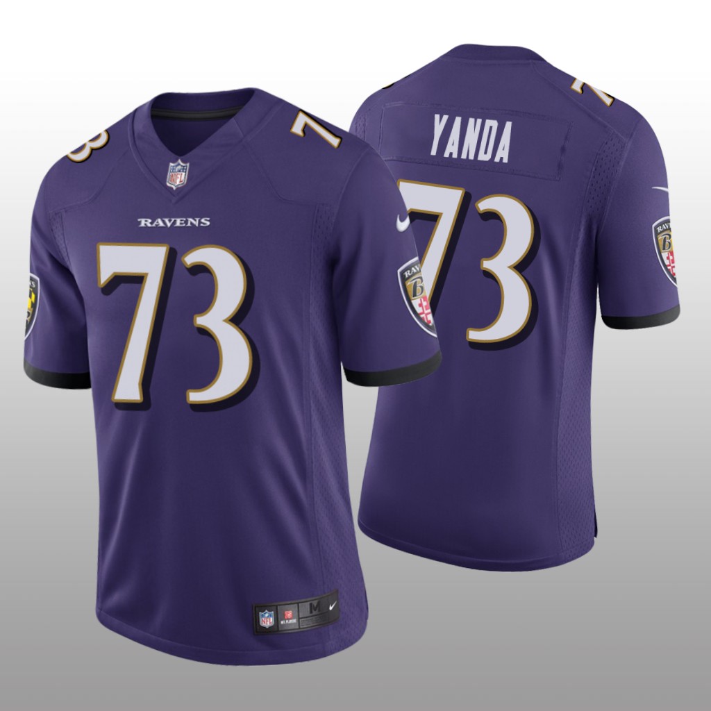 Baltimore Ravens Marshal Yanda Purple Jersey Vapor Limited Vapor Limited - Men's
