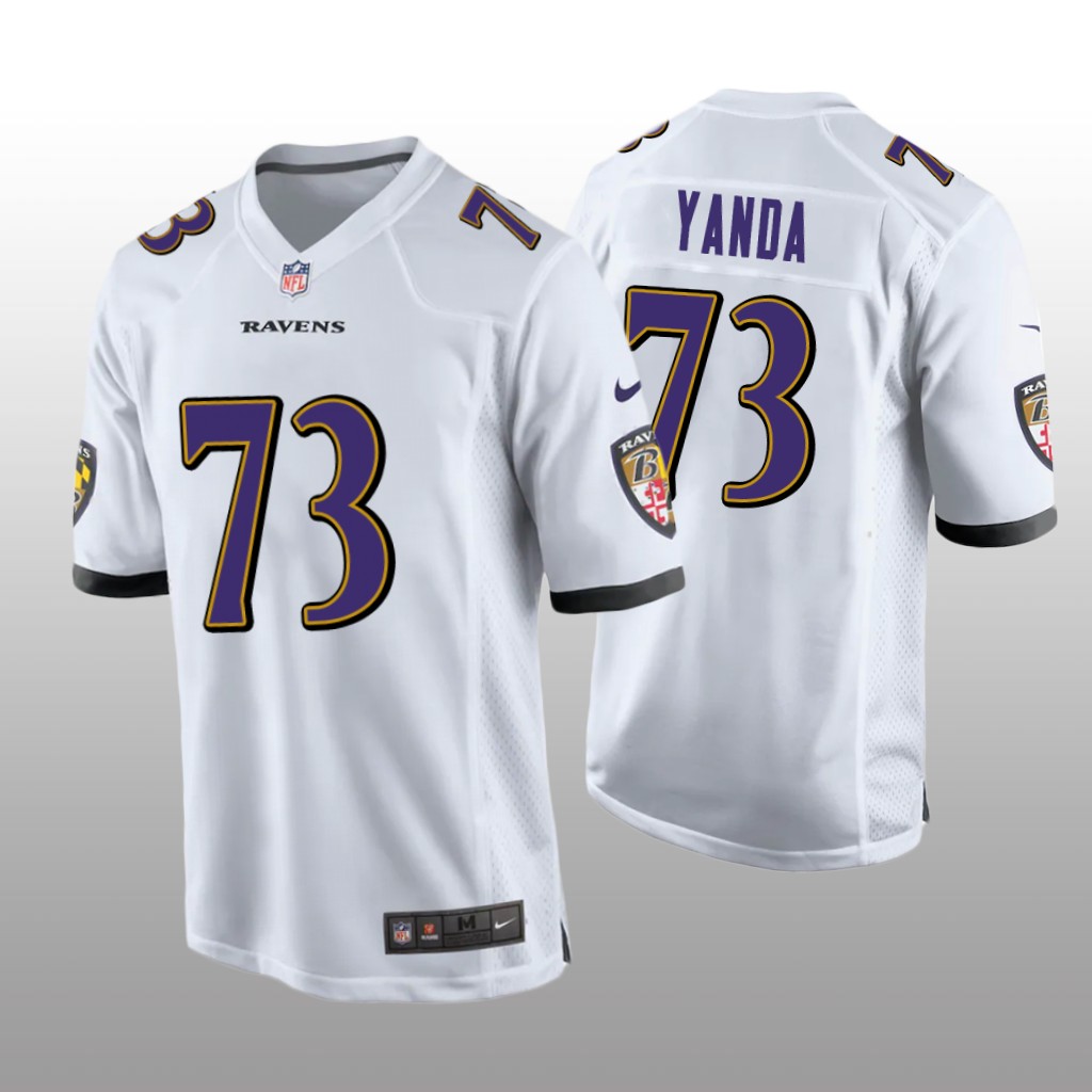 Baltimore Ravens Marshal Yanda White Jersey Game - Men's