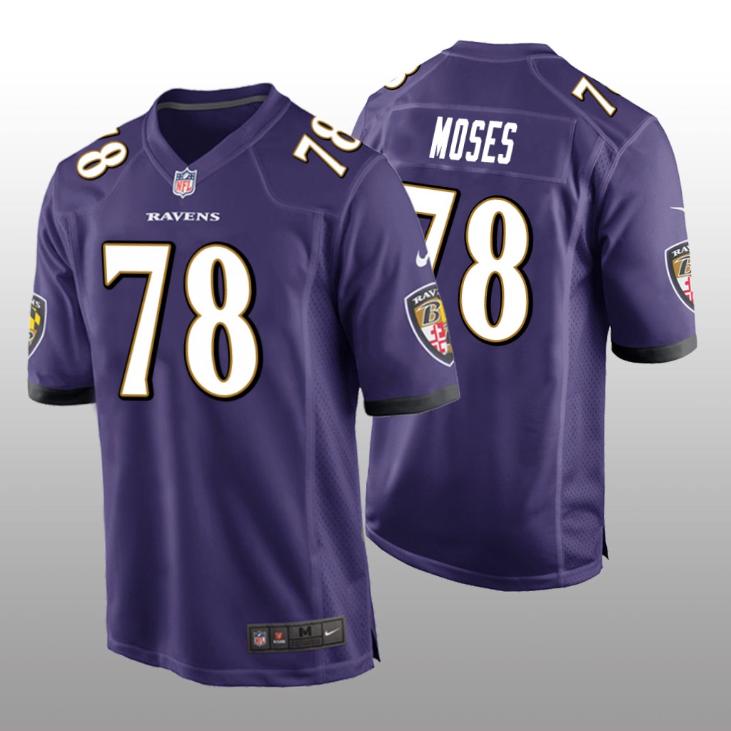 Baltimore Ravens Morgan Moses Purple Jersey Game - Men's