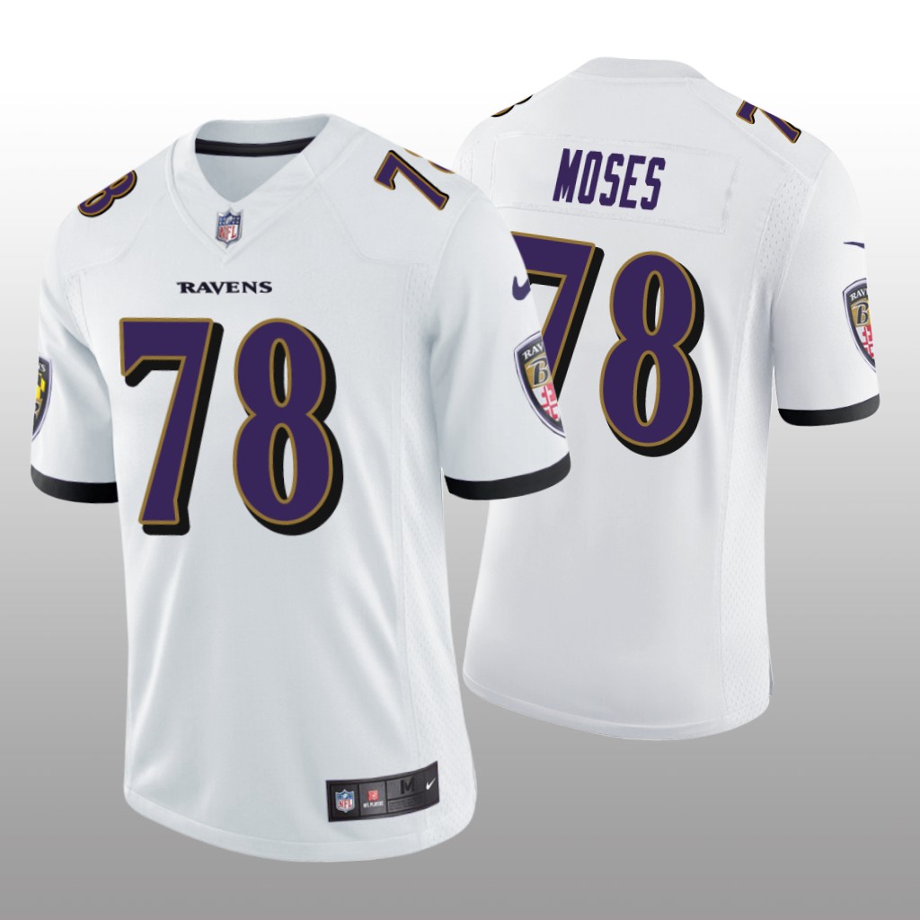 Baltimore Ravens Morgan Moses White Jersey Vapor Limited Vapor Limited - Men's