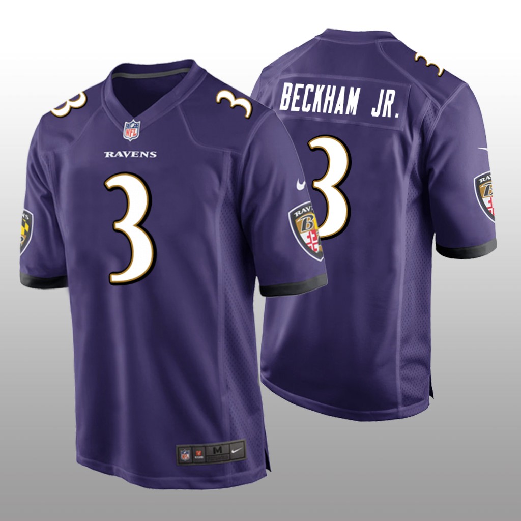 Baltimore Ravens Odell Beckham Jr. Purple Jersey Game - Men's