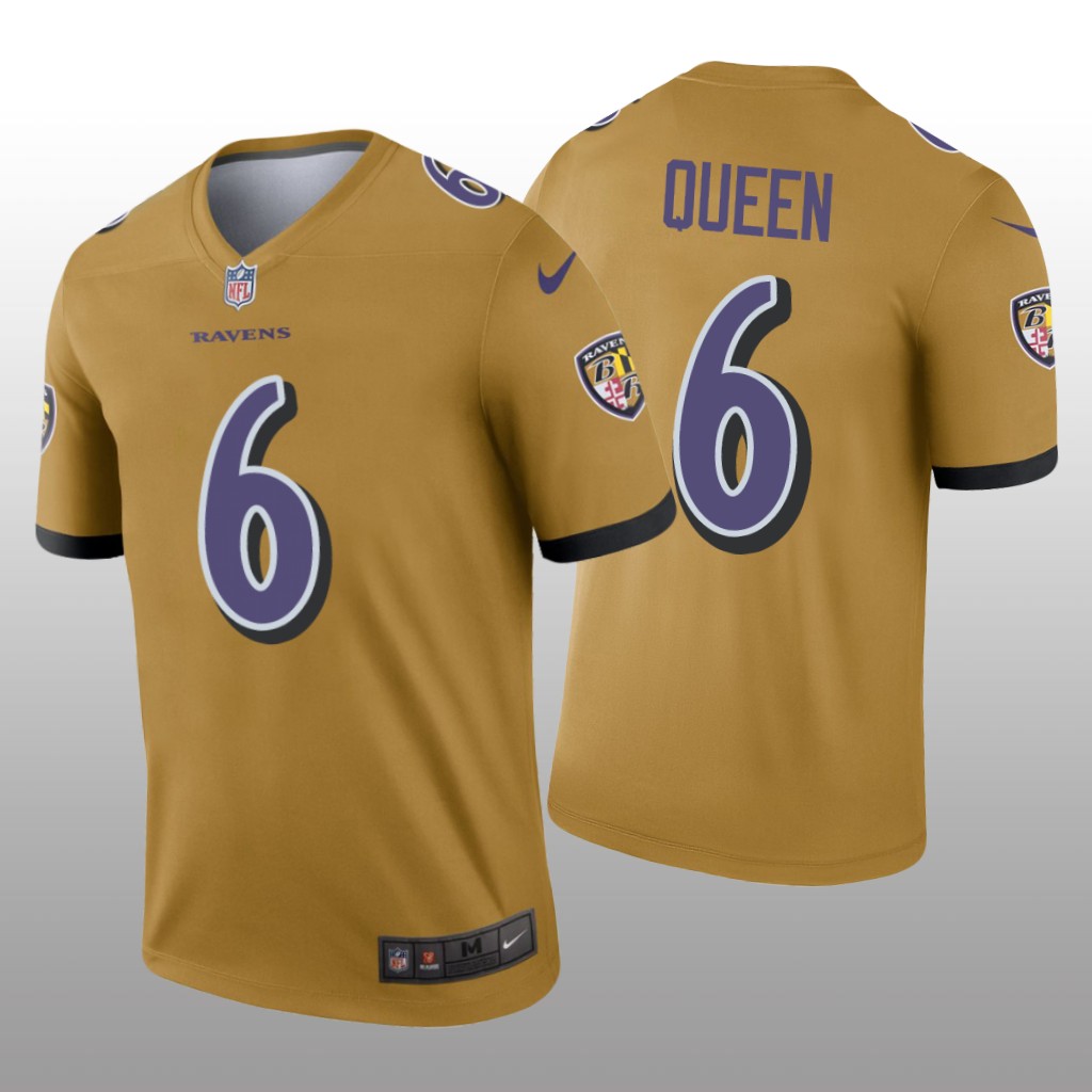 Baltimore Ravens Patrick Queen Gold Jersey Inverted Legend - Men's