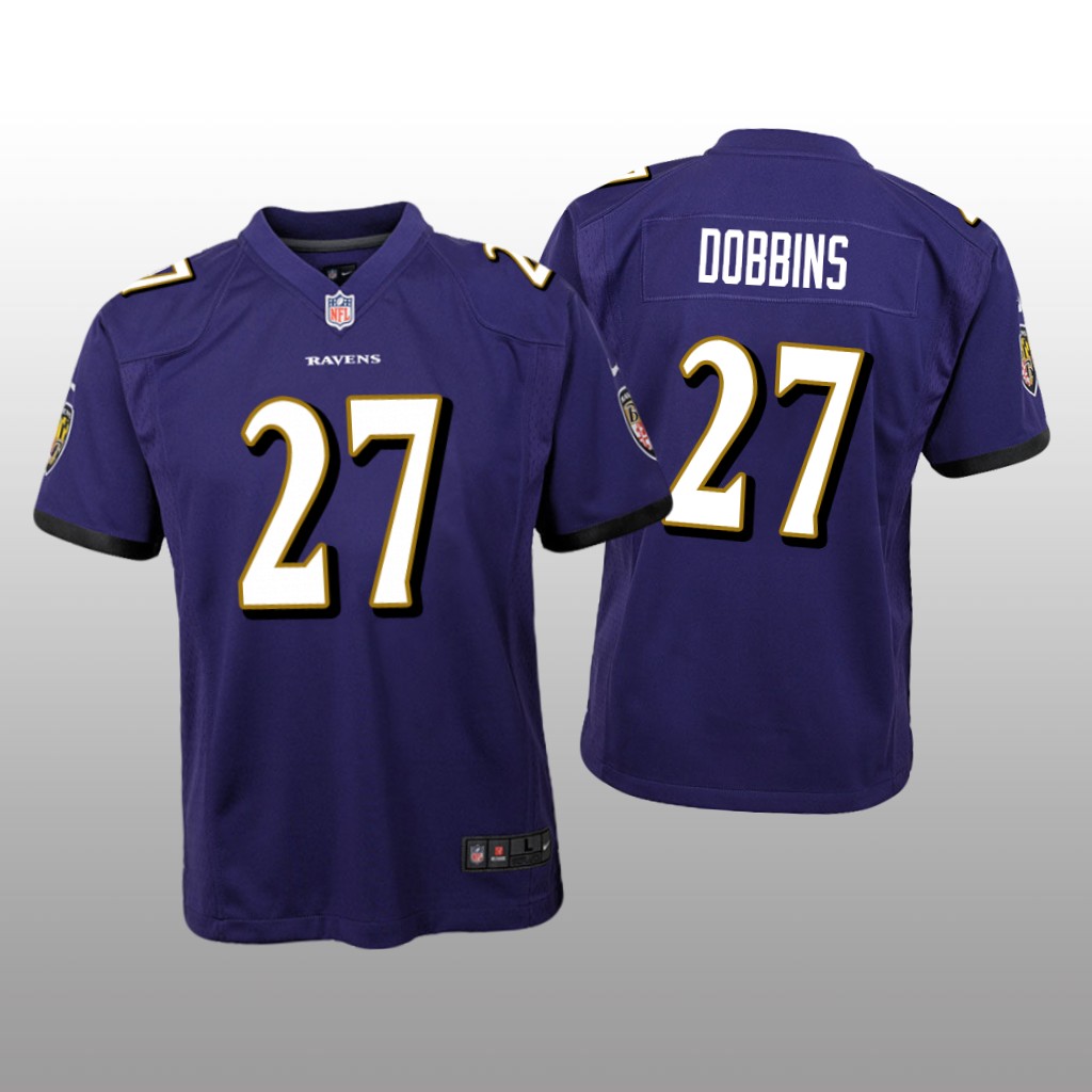 Baltimore Ravens Purple 2020 NFL Draft J.K. Dobbins Game Jersey