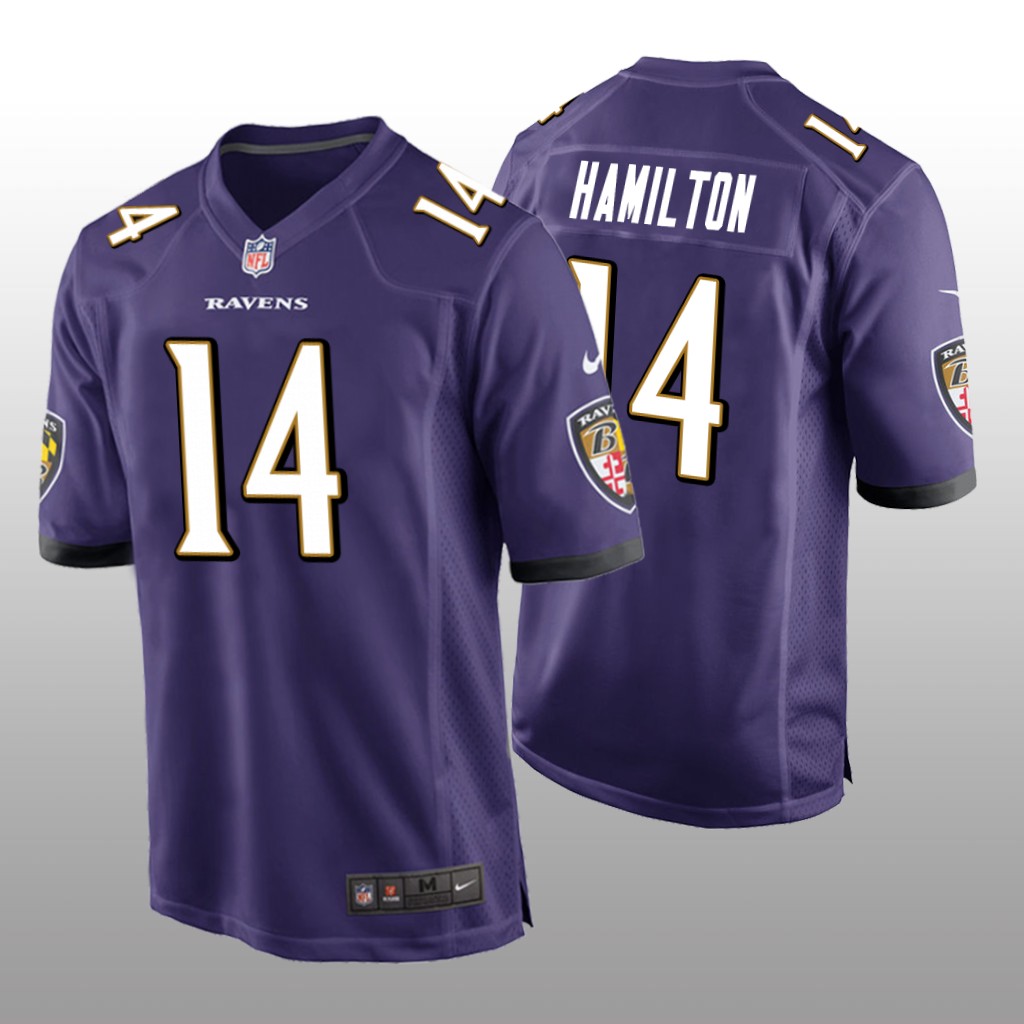 Baltimore Ravens Purple 2022 NFL Draft Kyle Hamilton Game Jersey