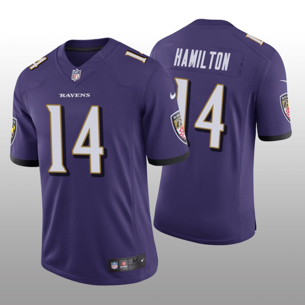 Baltimore Ravens Purple 2022 NFL Draft Vapor Limited Kyle Hamilton Jersey