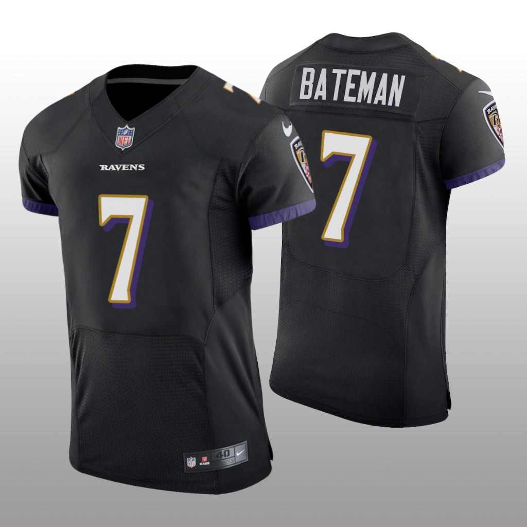 Baltimore Ravens Rashod Bateman Black Jersey Vapor Elite Men's