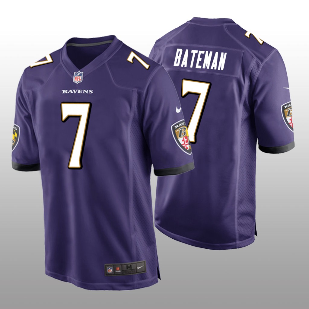 Baltimore Ravens Rashod Bateman Purple Jersey Game - Men's