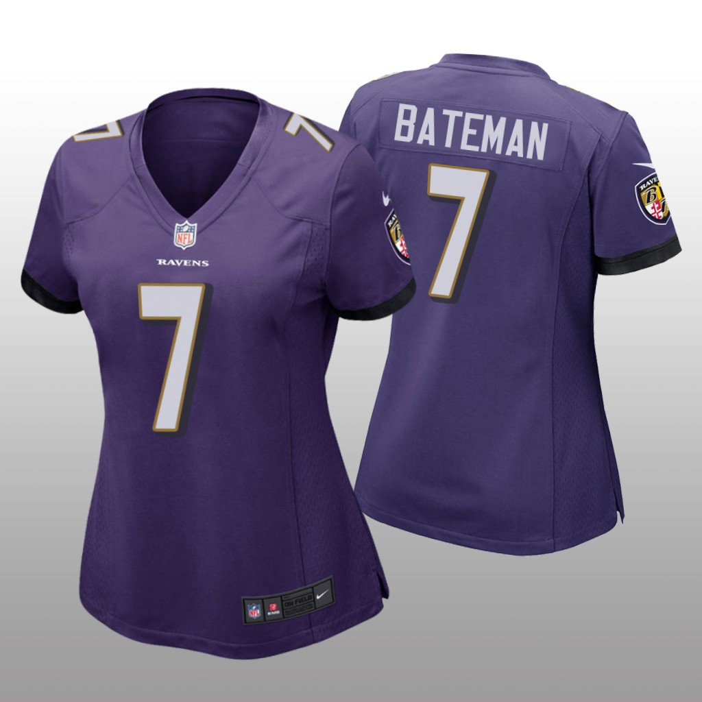 Baltimore Ravens Rashod Bateman Purple Jersey Game - Women's