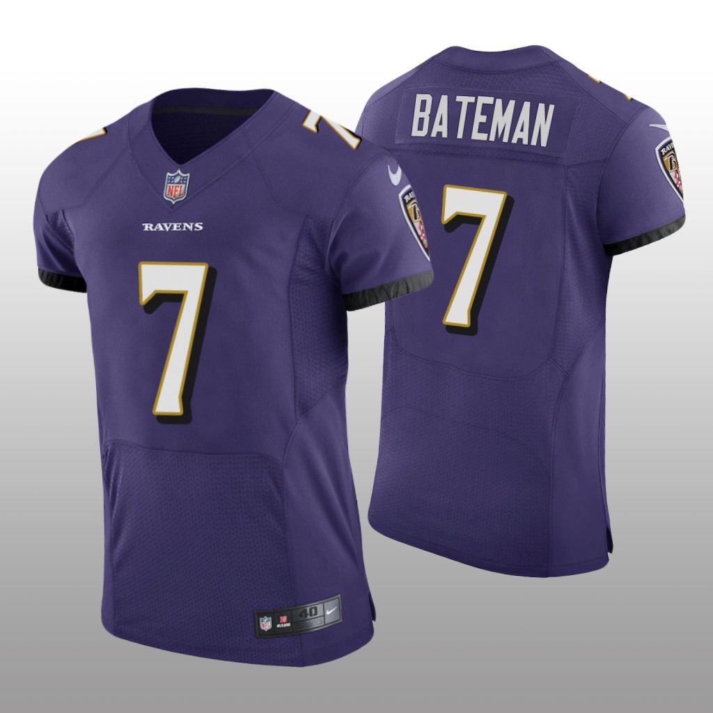 Baltimore Ravens Rashod Bateman Purple Jersey Vapor Elite Men's