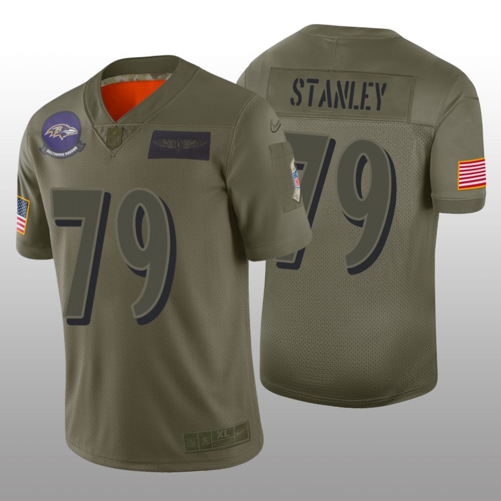 Baltimore Ravens Ronnie Stanley Camo Limited Jersey 2019 Salute to Service - Men's