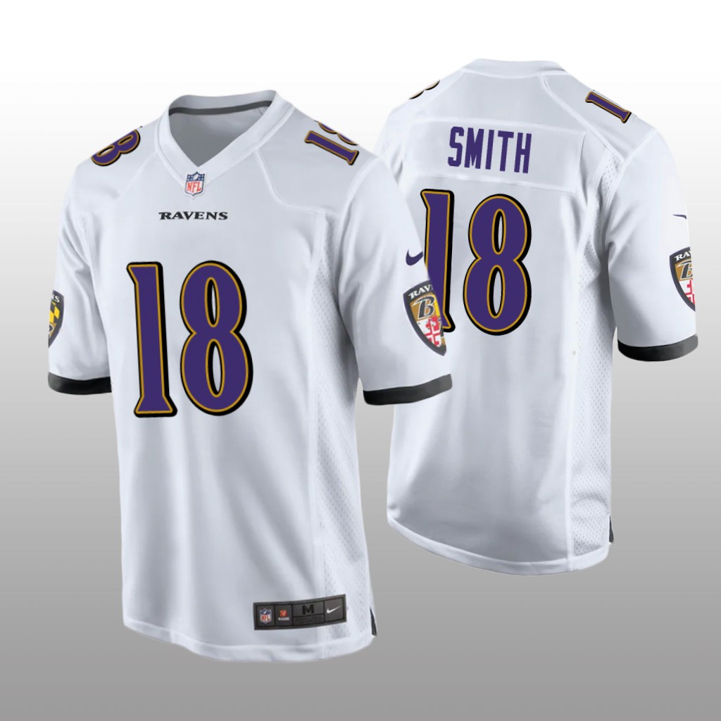 Baltimore Ravens Roquan Smith White Jersey Game - Men's