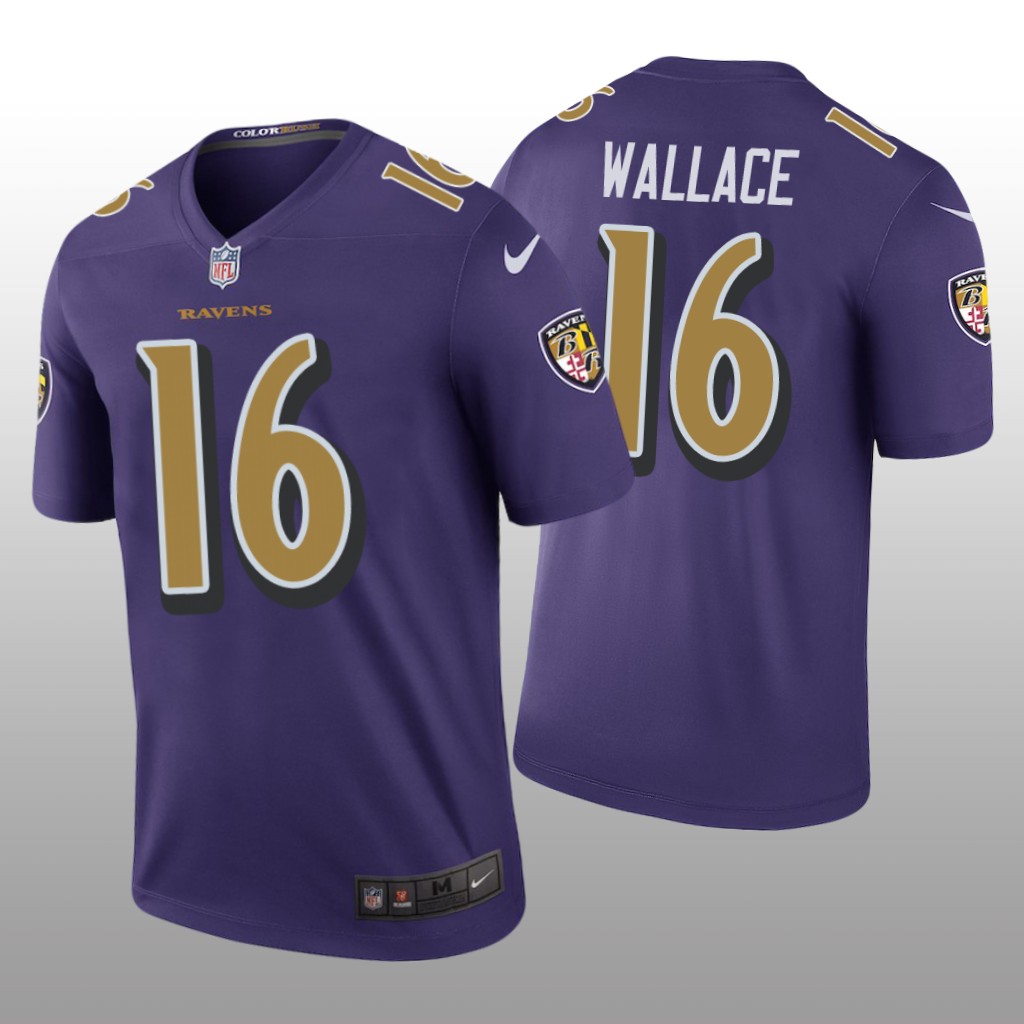 Baltimore Ravens Tylan Wallace Purple Jersey Color Rush Legend - Men's