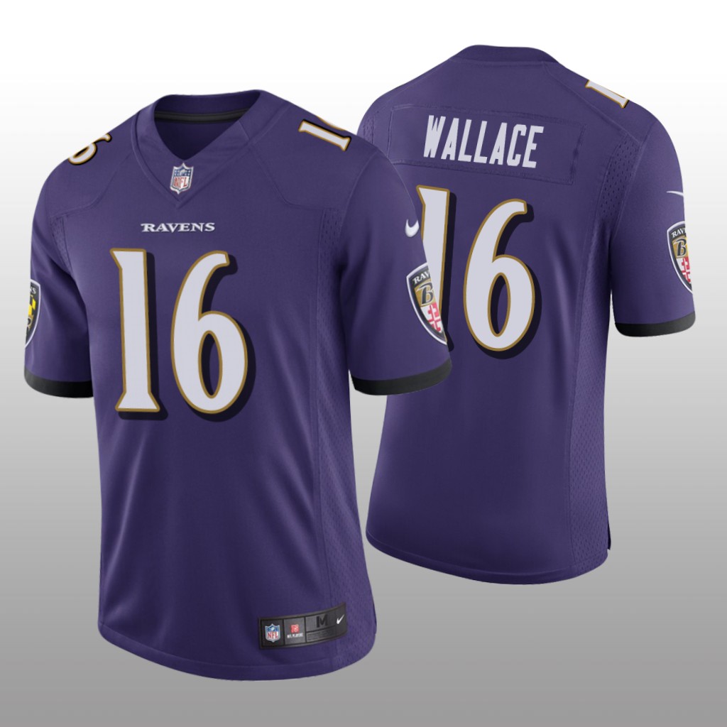 Baltimore Ravens Tylan Wallace Purple Jersey Vapor Limited - Men's
