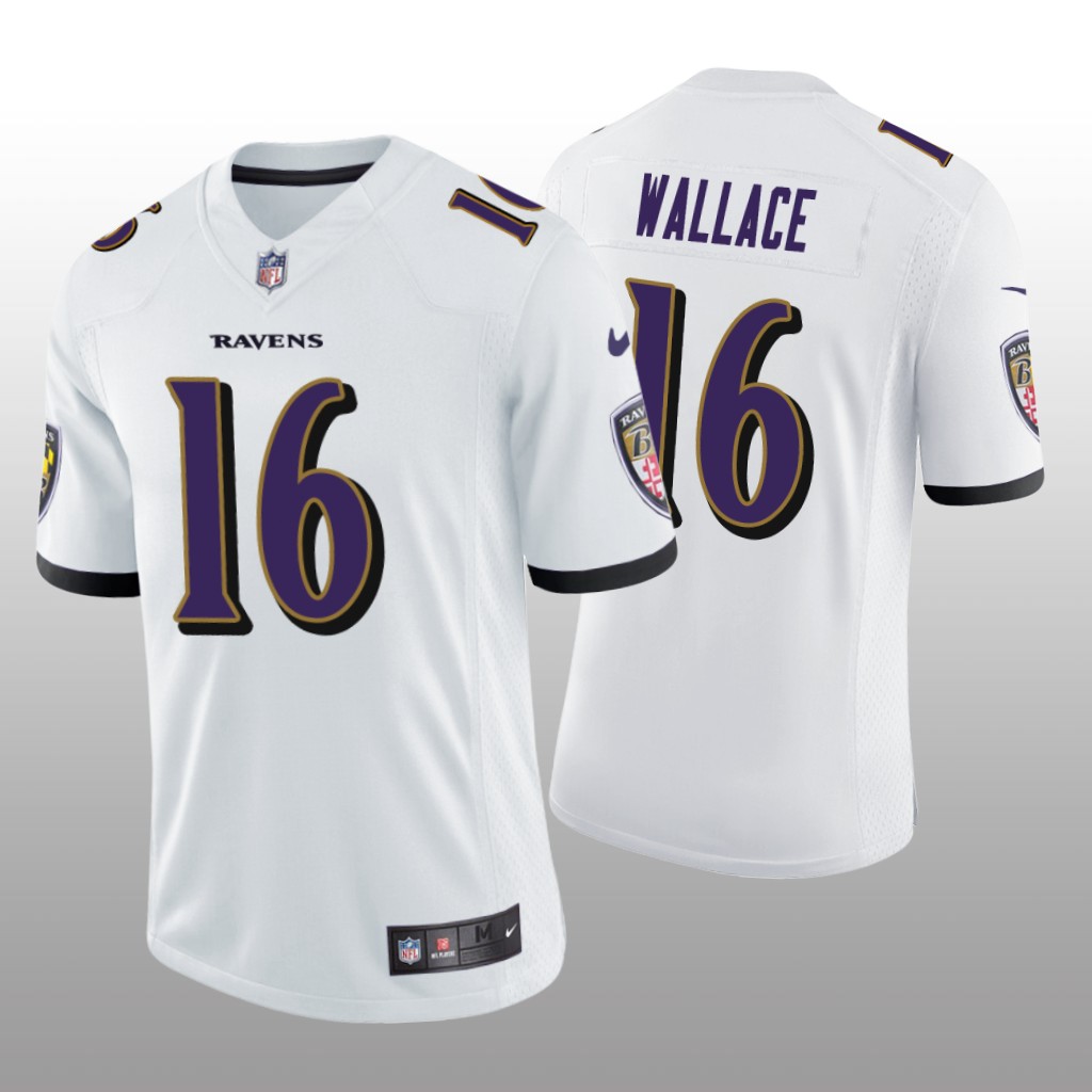 Baltimore Ravens Tylan Wallace White Jersey Vapor Limited - Men's