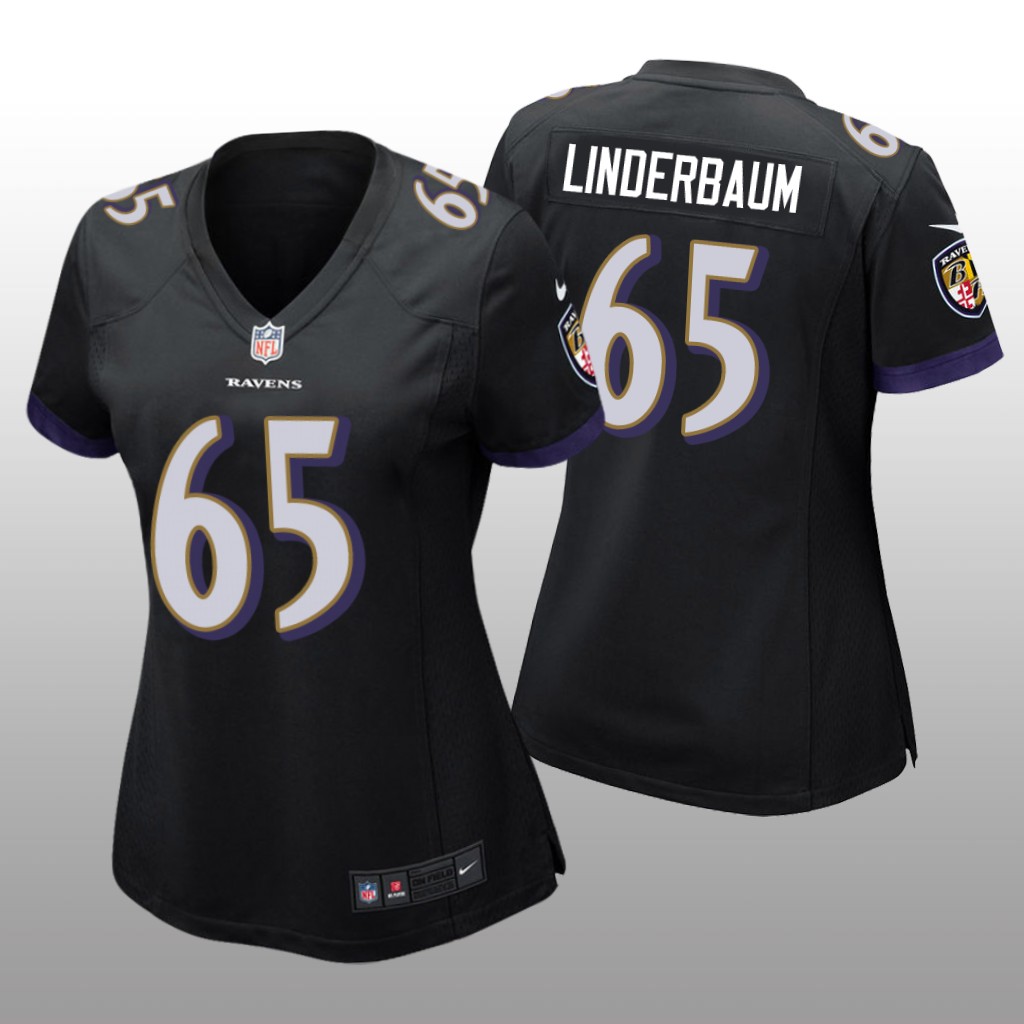 Baltimore Ravens Tyler Linderbaum Black Jersey Game - Women's
